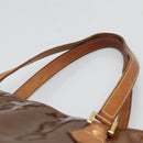 LOUIS VUITTON Monogram Vernis Houston Hand Bag Bronze M91122 LV Auth kk480-14