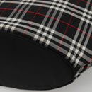 Burberrys Nova Check Hand Bag Nylon Black Silver Auth kk484-15