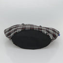 Burberrys Nova Check Blue Label Tote Bag Nylon Black Silver Auth kk486-5