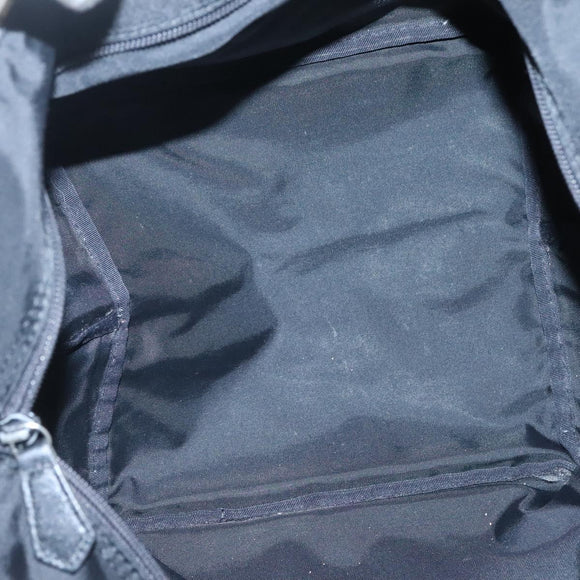 Burberrys Nova Check Blue Label Tote Bag Nylon Beige Silver Auth kk487