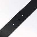 BVLGARI Belt Leather 45.3"" Black Gold Auth kk499-10