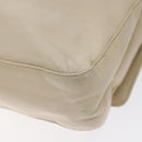 PRADA Shoulder Bag Leather Beige Auth kk506-15