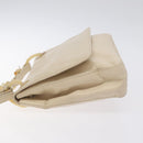 PRADA Shoulder Bag Leather Beige Auth kk506-4