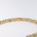 PRADA Shoulder Bag Leather Beige Auth kk506-8