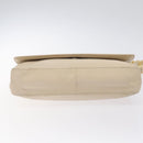 PRADA Shoulder Bag Leather Beige Auth kk506-5