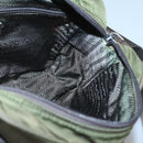 PRADA Shoulder Bag Nylon Khaki Silver Auth kk507-19