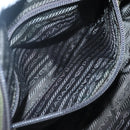 PRADA Shoulder Bag Nylon Khaki Silver Auth kk507-21