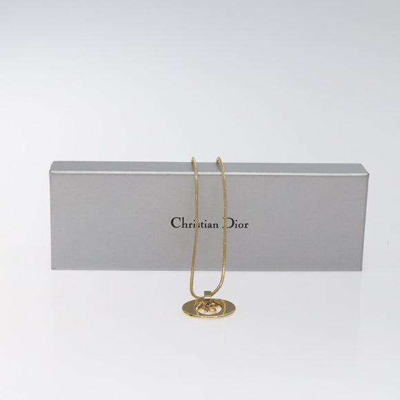 Christian Dior Necklace metal Gold Auth kk513