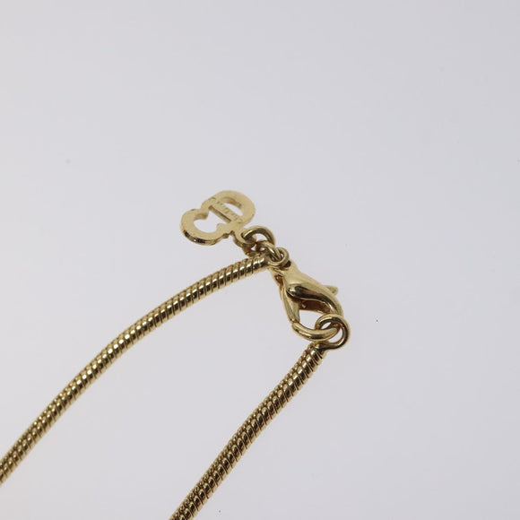 Christian Dior Necklace metal Gold Auth kk513