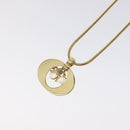 Christian Dior Necklace metal Gold Auth kk513-8