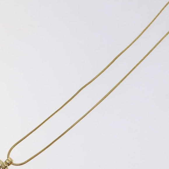 Christian Dior Necklace metal Gold Auth kk513