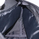 BURBERRY Nova Check Blue Label Hand Bag Nylon Beige Silver Auth kk530-19