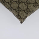 GUCCI GG Supreme Waist bag PVC Beige Silver 28566 Auth kk532-15