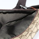 GUCCI GG Supreme Waist bag PVC Beige Silver 28566 Auth kk532-18