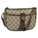 GUCCI GG Supreme Web Sherry Line Shoulder Bag PVC Beige 89 02 032 Auth kk533-1