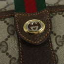 GUCCI GG Supreme Web Sherry Line Shoulder Bag PVC Beige 89 02 032 Auth kk533-17