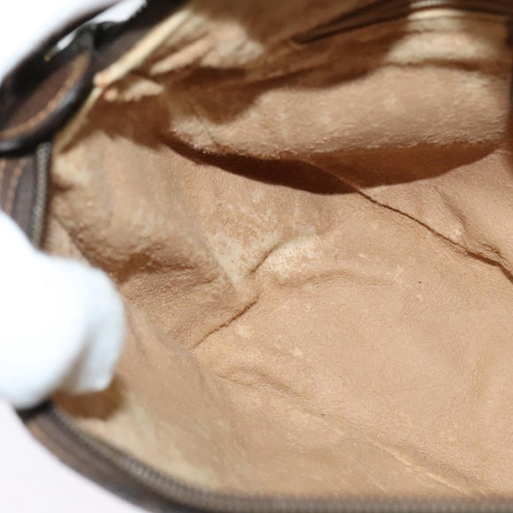 GUCCI GG Supreme Web Sherry Line Shoulder Bag PVC Beige 89 02 032 Auth kk533