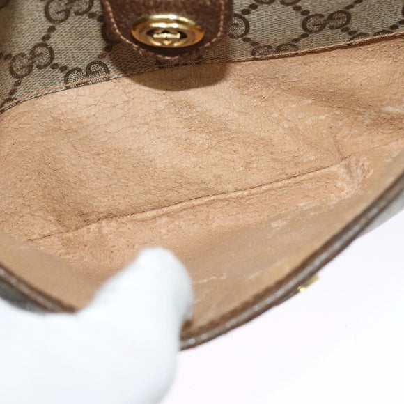 GUCCI GG Supreme Web Sherry Line Shoulder Bag PVC Beige 89 02 032 Auth kk533