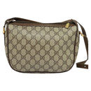 GUCCI GG Supreme Web Sherry Line Shoulder Bag PVC Beige 89 02 032 Auth kk533-2