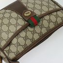 GUCCI GG Supreme Web Sherry Line Shoulder Bag PVC Beige 89 02 032 Auth kk533-6
