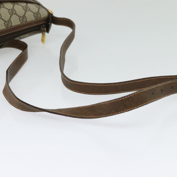 GUCCI GG Supreme Web Sherry Line Shoulder Bag PVC Beige 89 02 032 Auth kk533