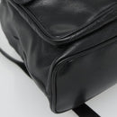 GUCCI Bamboo Backpack Leather Black Gold 003 2058 0030 Auth kk534-17