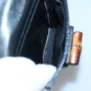 GUCCI Bamboo Backpack Leather Black Gold 003 2058 0030 Auth kk534-24