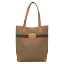 GUCCI Micro GG Supreme Web Sherry Line Bag PVC Beige 002 904 0131 Auth kk538-13