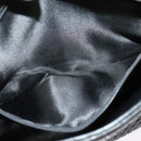 BALLY Chain Shoulder Bag Leather Black Gold Auth kk542-20