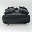 GUCCI Bamboo Backpack Leather Green Gold 003 2058 0016 Auth kk545-12