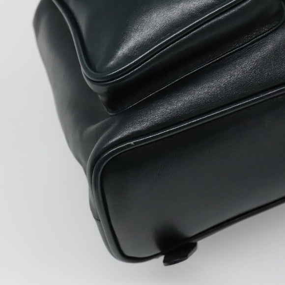 GUCCI Bamboo Backpack Leather Green Gold 003 2058 0016 Auth kk545