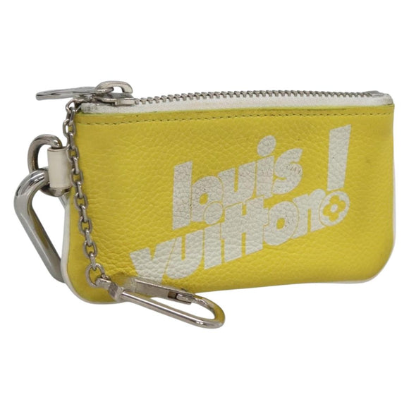 LOUIS VUITTON Everyday LV Pochette Cles Coin Purse Yellow M80845 LV Auth kk550