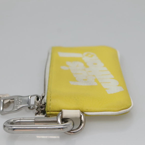 LOUIS VUITTON Everyday LV Pochette Cles Coin Purse Yellow M80845 LV Auth kk550