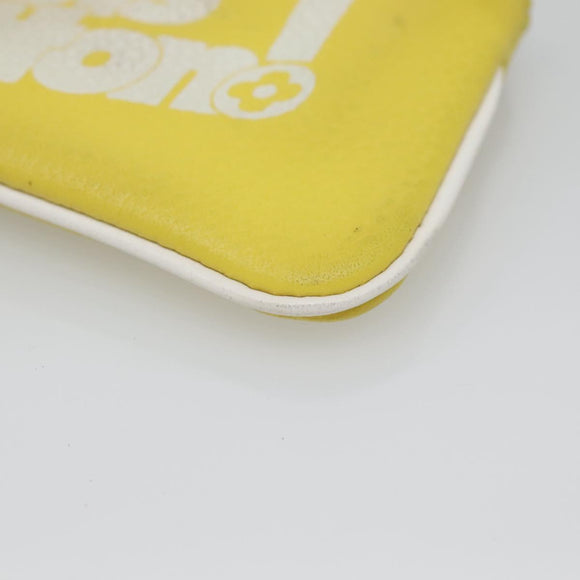 LOUIS VUITTON Everyday LV Pochette Cles Coin Purse Yellow M80845 LV Auth kk550