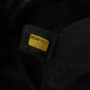 CHANEL Chain Shoulder Bag Coated Canvas Silver Black CC Auth kk553-11