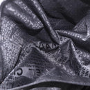 CHANEL Chain Shoulder Bag Coated Canvas Silver Black CC Auth kk553-23