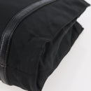 PRADA Shoulder Bag Nylon Leather Black Silver Auth kk556-9