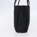 PRADA Shoulder Bag Nylon Leather Black Silver Auth kk556-3