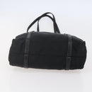 PRADA Shoulder Bag Nylon Leather Black Silver Auth kk556-5