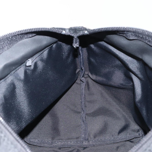 Burberrys Nova Check Blue Label Hand Bag Nylon Beige Silver Auth kk557