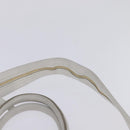 GIVENCHY Hand Bag Leather 2way Gold White Auth kk559-10