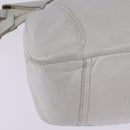 GIVENCHY Hand Bag Leather 2way Gold White Auth kk559-14