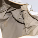 GIVENCHY Hand Bag Leather 2way Gold White Auth kk559-19