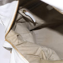 GIVENCHY Hand Bag Leather 2way Gold White Auth kk559-20