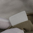 GIVENCHY Hand Bag Leather 2way Gold White Auth kk559-22