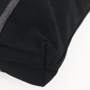 HERMES Fourre Tout Cabass Tote Bag Canvas Black Auth kk560-9