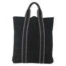 HERMES Fourre Tout Cabass Tote Bag Canvas Black Auth kk560-2
