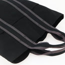 HERMES Fourre Tout Cabass Tote Bag Canvas Black Auth kk560-6