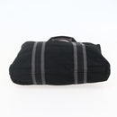 HERMES Fourre Tout Cabass Tote Bag Canvas Black Auth kk560-5