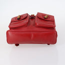 GUCCI Bamboo Backpack Leather Red Gold 003 2058 0016 Auth kk563-11